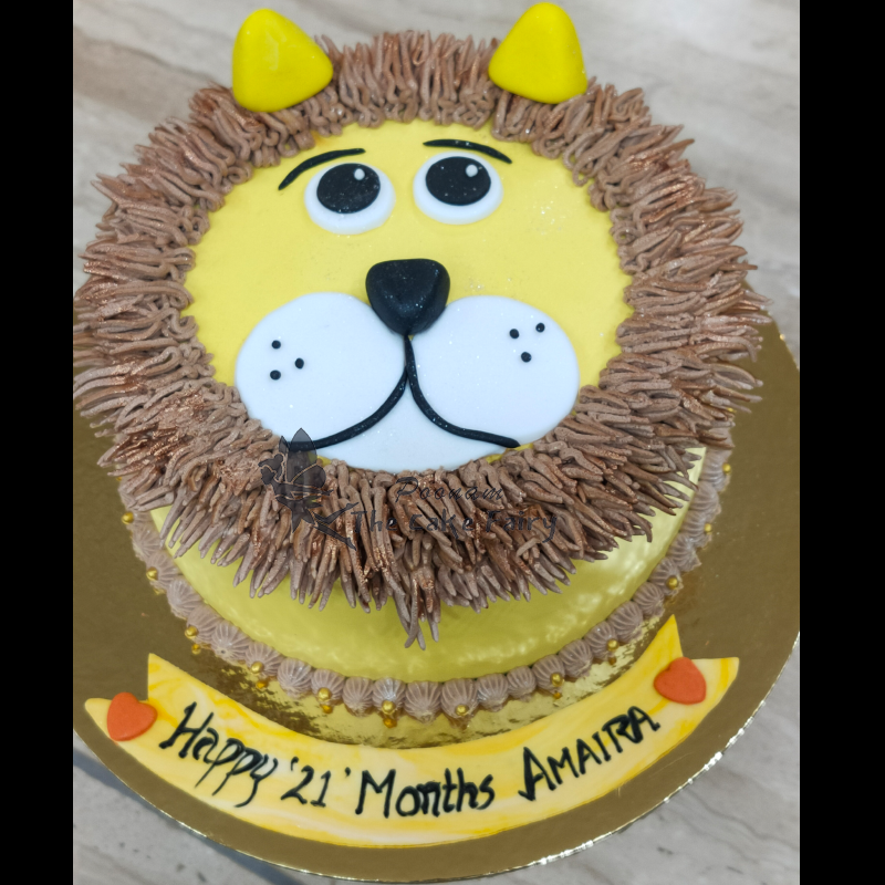 Another one for the books - This time Karli came up with an ice cream cake  for a Lion King birthday party! | Gourmet ice cream, Lion cakes, Ice cream  treats