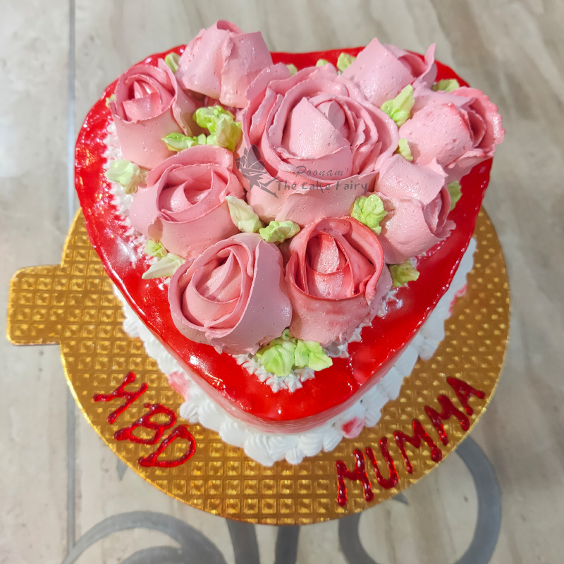 HEART Shape Cake Design | Cake For Anniversary | Heart Shape Cake Cutting |  How To Make Heart Cake - YouTube