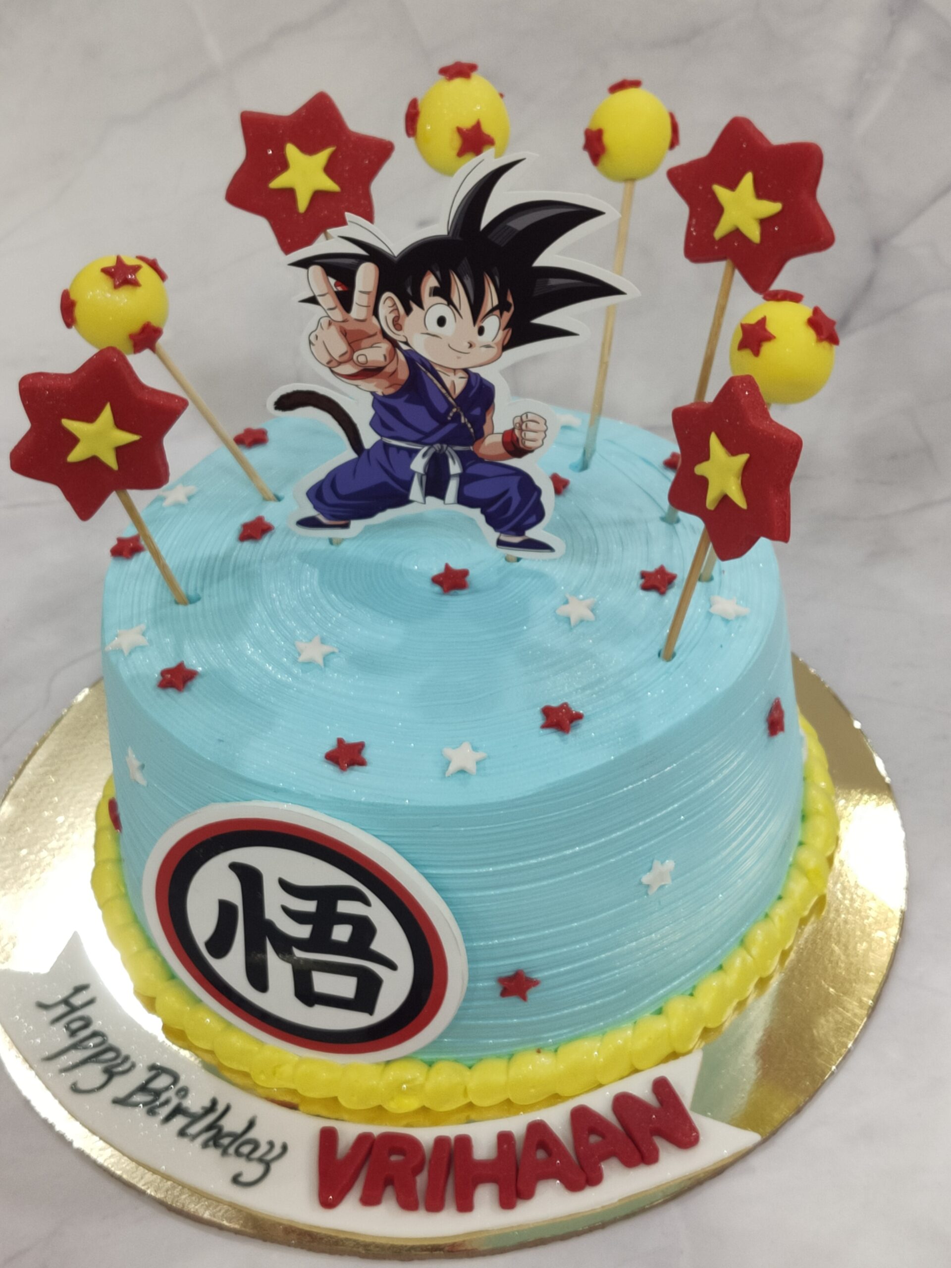 Cartoon Character Goku Theme Cake - The cake fairy