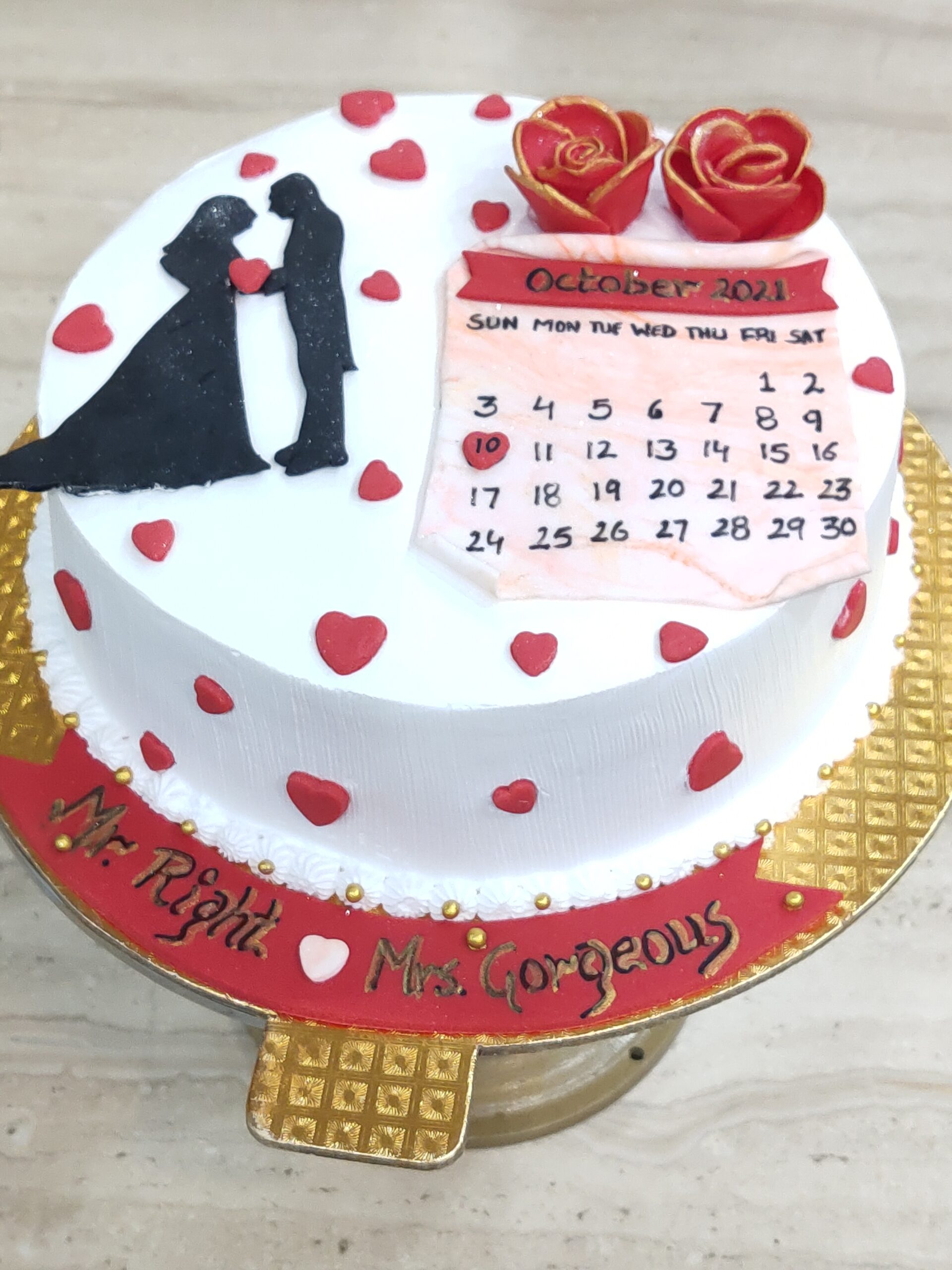 Romantic Happy Anniversary Cake with Couple Name | Make Amaz… | Flickr
