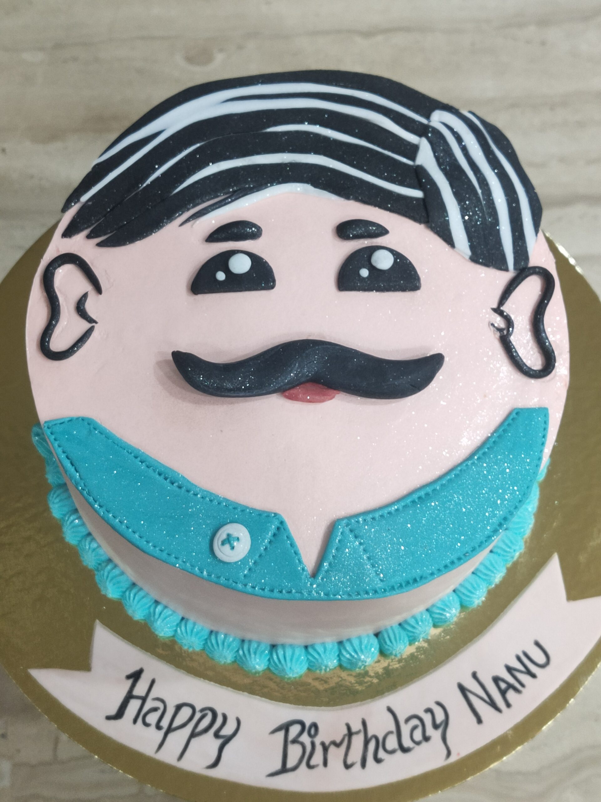 Cake tag: mustache - CakesDecor